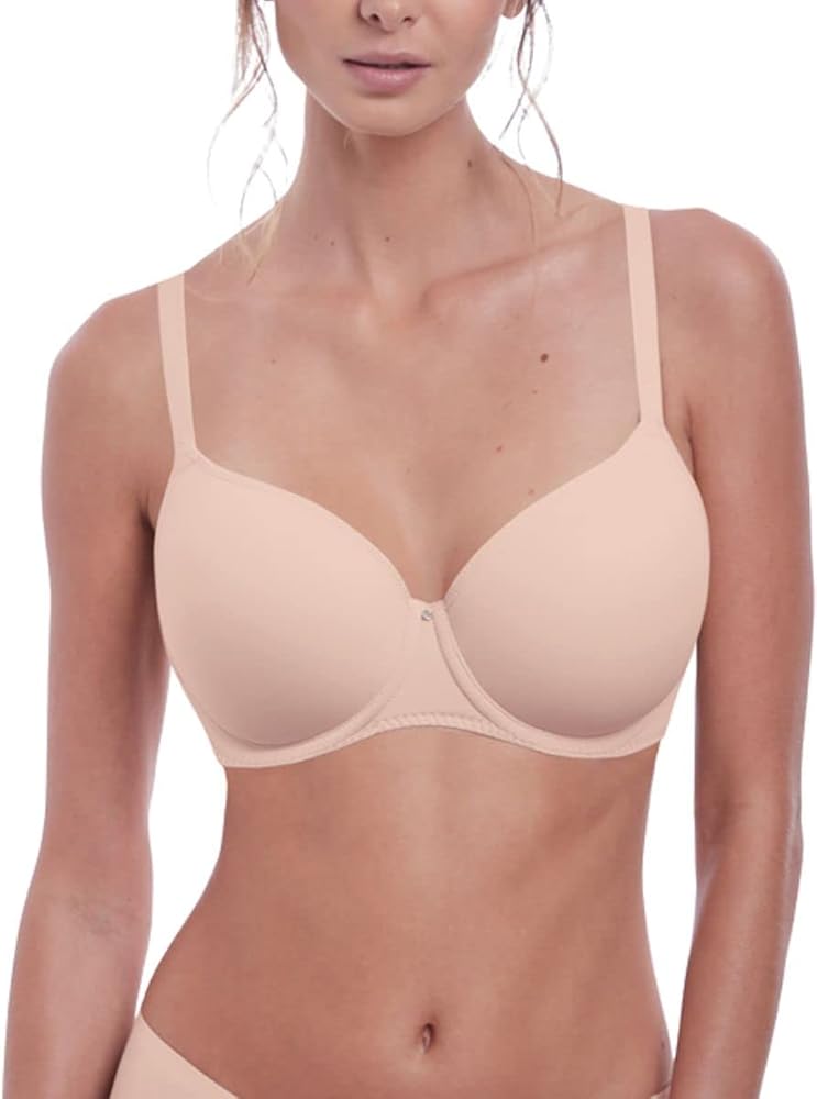 Fantasie womens Aura Moulded Underwire Seamless T-Shirt Bra , natural beige , 32FF