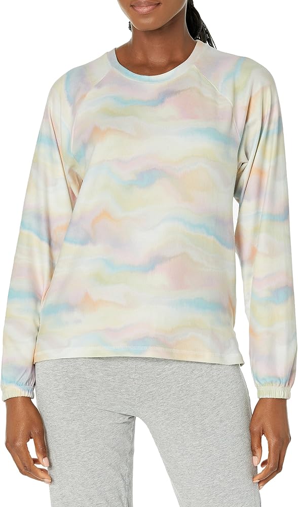 PJ Salvage Women's Loungewear Wavy Boho Chic Long Sleeve Top