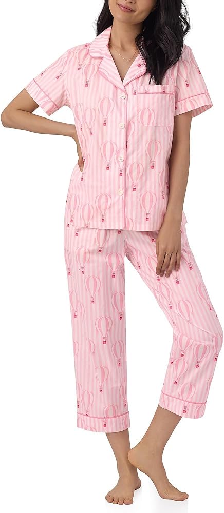 Women's Organic Cotton Classic Cropped Pj Set