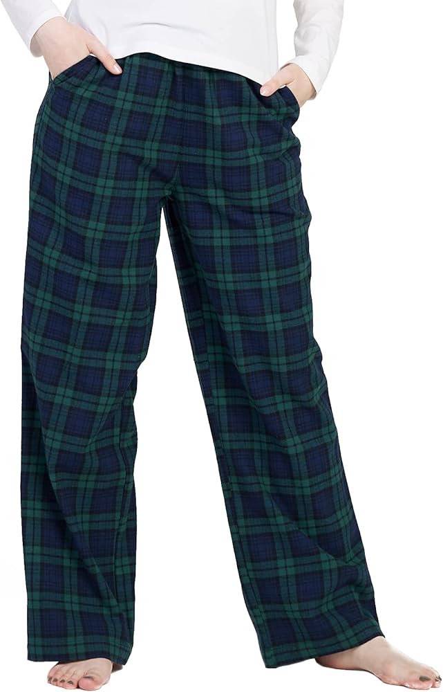 LAPASA Women's Pajama Pants, Comfy Lounge Sleep PJ Pants with Drawstring and Pockets L74 Flannel / L109 Fleece