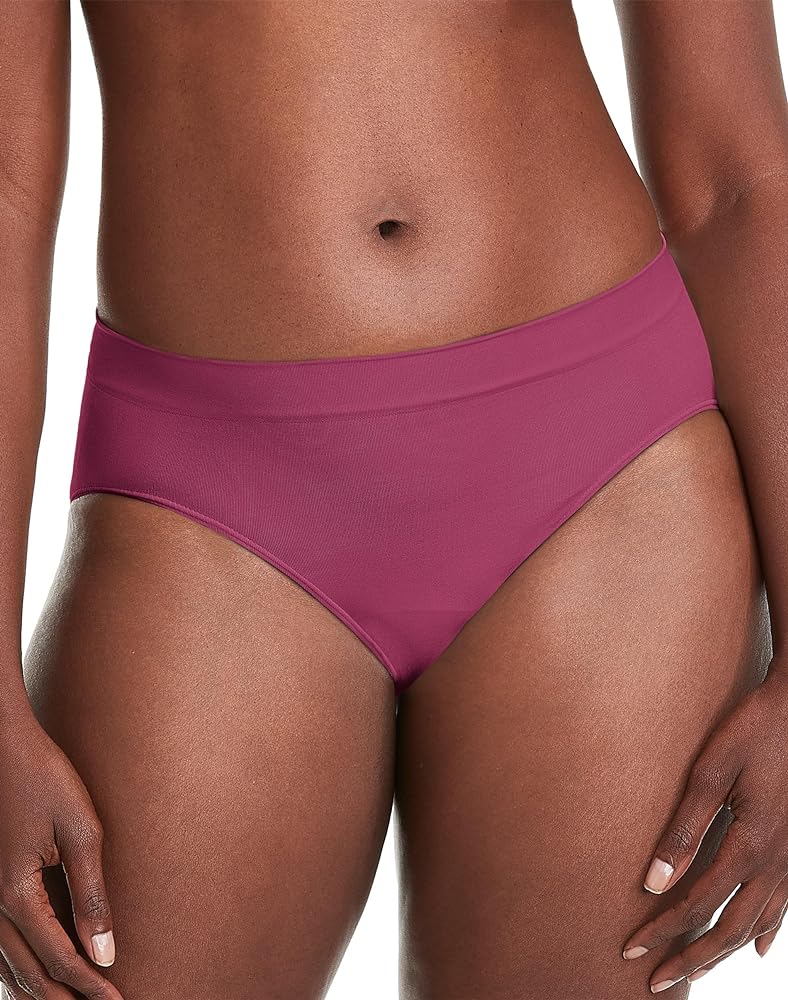 Bali Women's 2362 One Smooth U All-Around Smoothing Hi-Cut Panty, New Signature Berry, 6