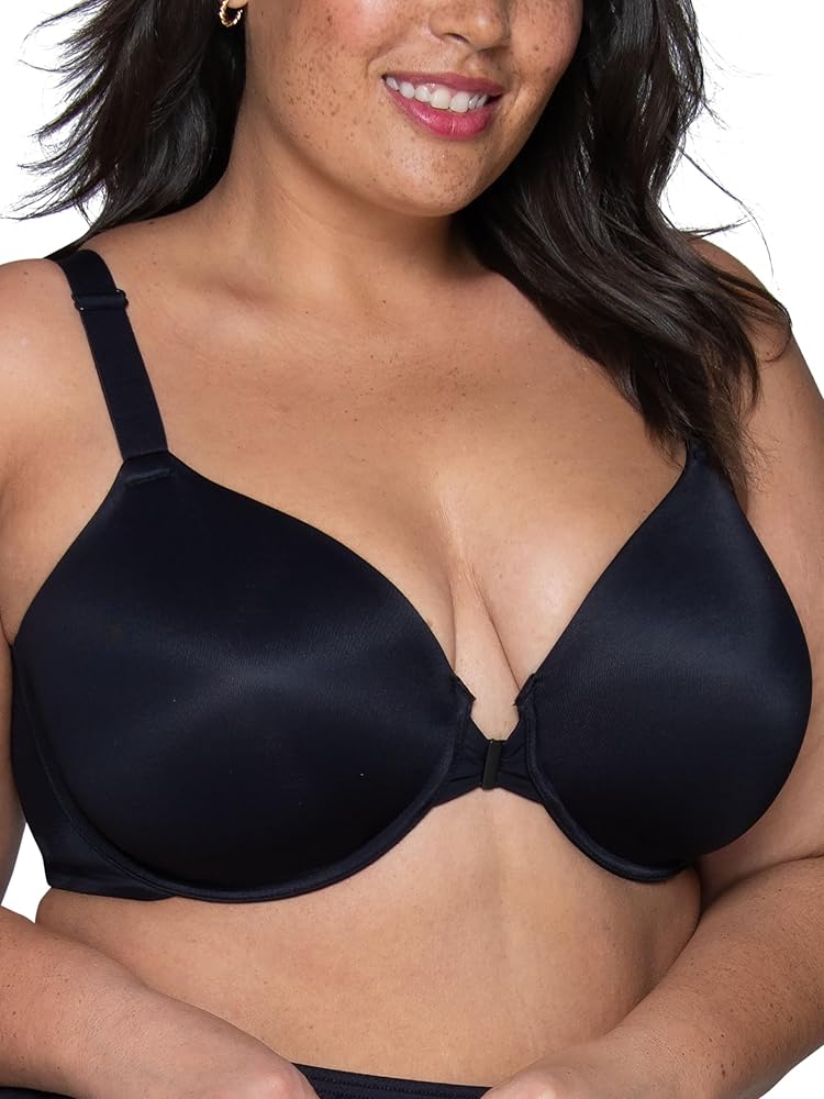 Vanity Fair womens Full Figure Front Closure Bra, Beauty Back Smoothing, Lightly Lined Cups Up to Ddd