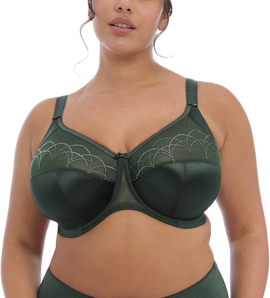 Elomi womens Cate Underwire Cup Banded Full Coverage Bra, Pinegrove, 40FF US