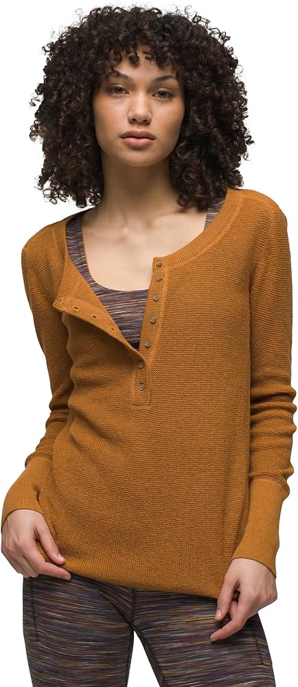 prAna Milani Henley Spiced MD (Women's 8-10)