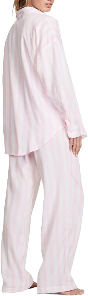 Victoria's Secret Cotton Modal Long Pajama Set, Women's Sleepwear (XS-XXL)