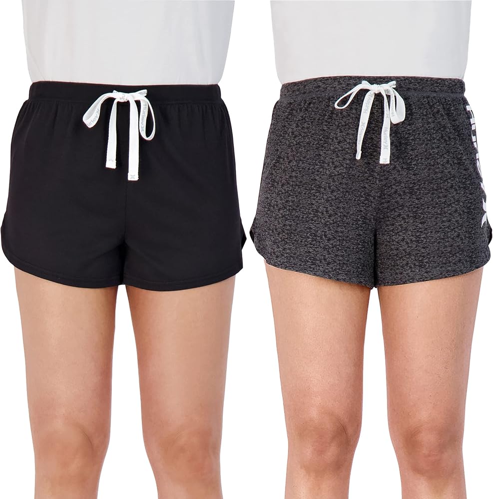 Hurley Pajama Shorts for Women, Hot Summer Shorts for Women Lounge Shorts, Fun Cute Comfy Sleep Shorts for Women 2-Pack