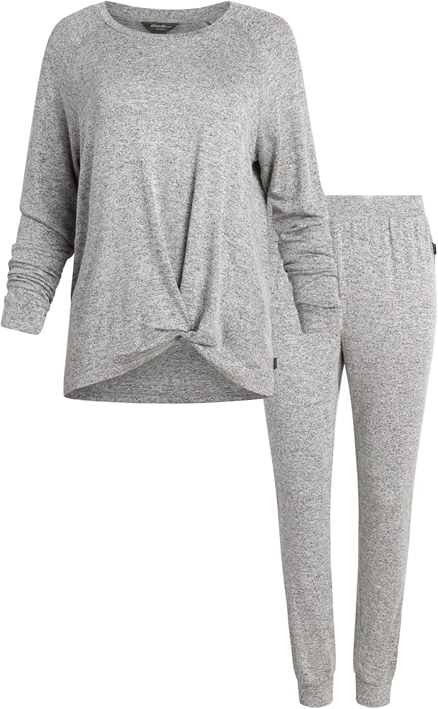 Eddie Bauer Lounge Sets for Women - Cozy Long Sleeve Shirt and Joggers Lounge Wear Sets for Women - Soft Jogger Lounge Sets