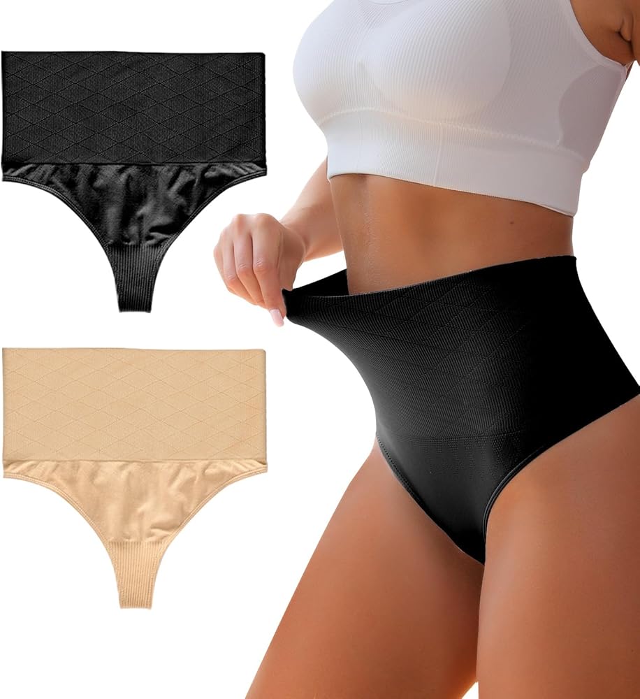 High Waist Tummy Control Shapewear Thong Strapless Core Body Shaper High Control Slim Thick Thong