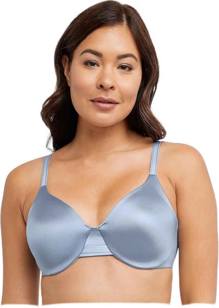 Bali Womens One Smooth U Smoothing and Concealing Underwire Bra, 38C, Soft Blue