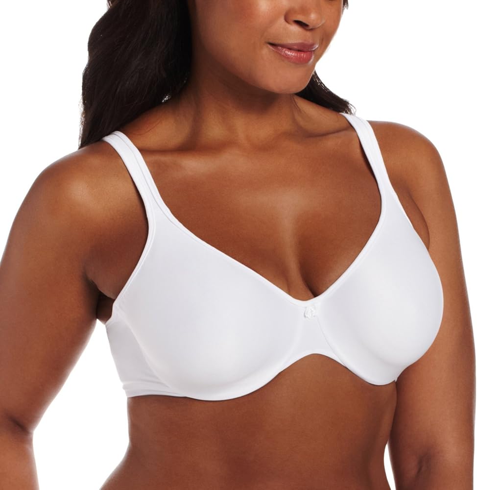 Bali Womens Passion for Comfort Underwire Bra(3383)-White-44D