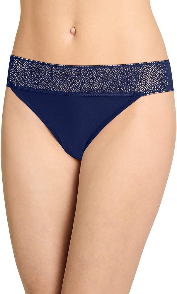 Jockey Women's Underwear Soft Touch Lace Modal Thong