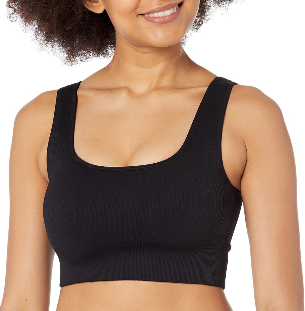 DKNY Women's Support Yoga Boat Neck Running Bra