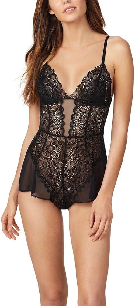 DKNY womens Superior Lace Romper TeddyUnderwear