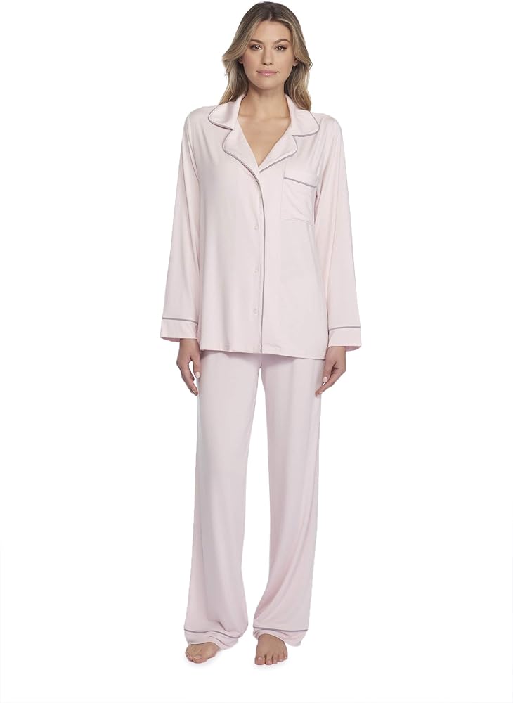 Barefoot Dreams LUXE MILK JERSEY PIPED PAJAMA