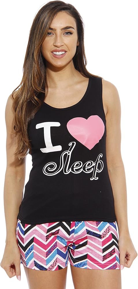 Just Love 100% Cotton Women Sleepwear Tank & Short Pajama Sets