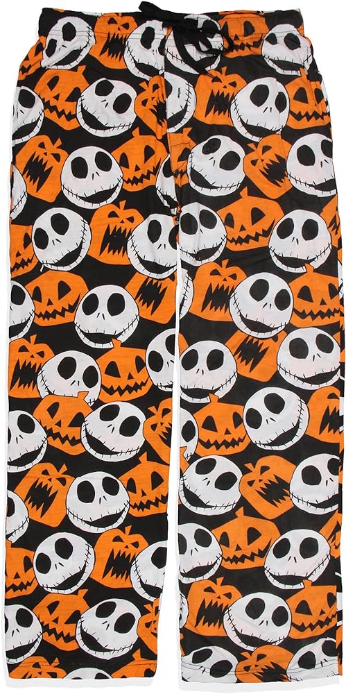 The Nightmare Before Christmas Adult Jack Skellington and Jack O Lantern Lounge Pajama Pants