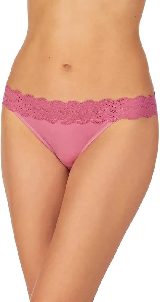 Cuddl Duds Women's Underwear Soft and Breathable Smooth Bikini Panties with Lace