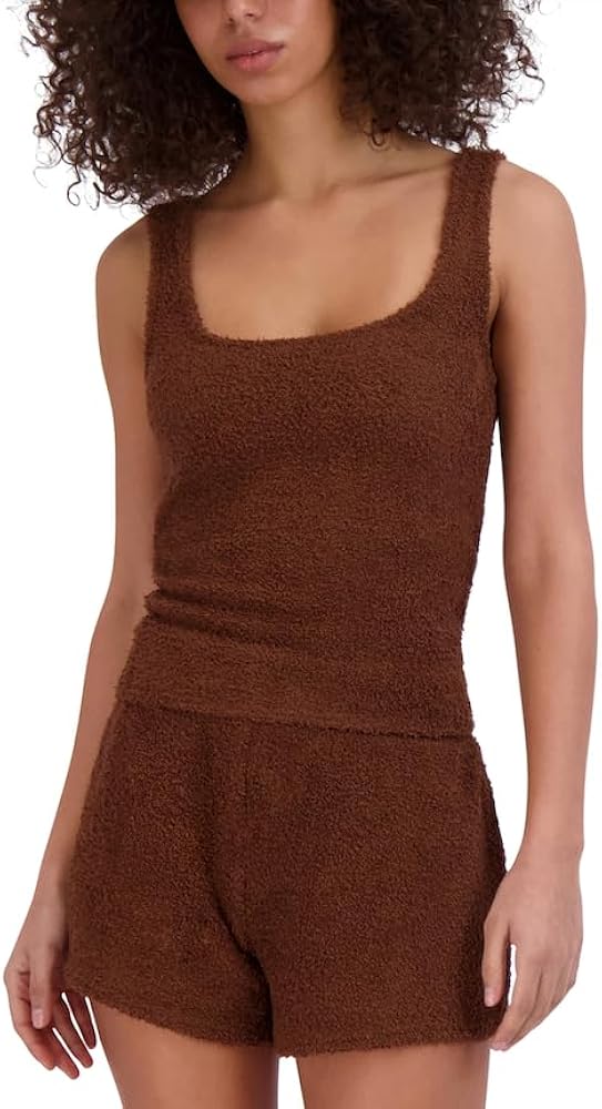 Steve Madden Women's Scoop-Neck Chenille Sleep Tank Top