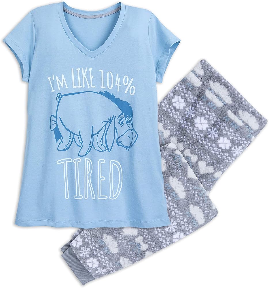 Disney Eeyore Pajama Set for Women Multi