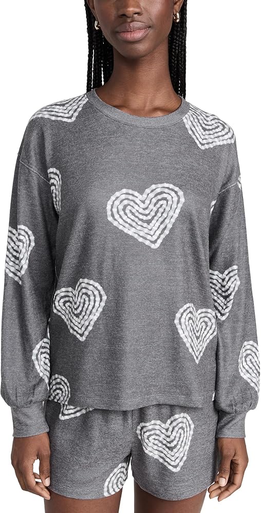 PJ Salvage Women's Loungewear Bless Your Heart Long Sleeve Top