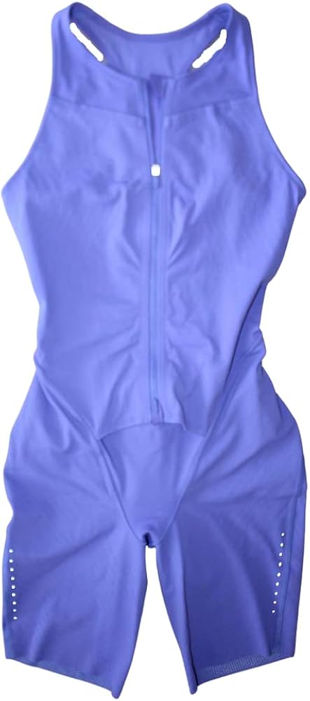 lululemon Women's SenseKnit Running One-Piece Bodysuit Size 6 Form-Fitting Body Suit (Charged Indigo - CHAI)