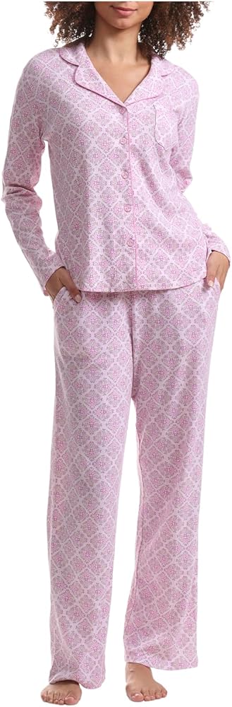 Karen Neuburger Women's Gramercy Park Long Sleeve Girlfriend Pj Set