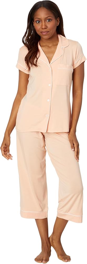 Eberjey Gisele Short Sleeve and Cropped Pant PJ Set