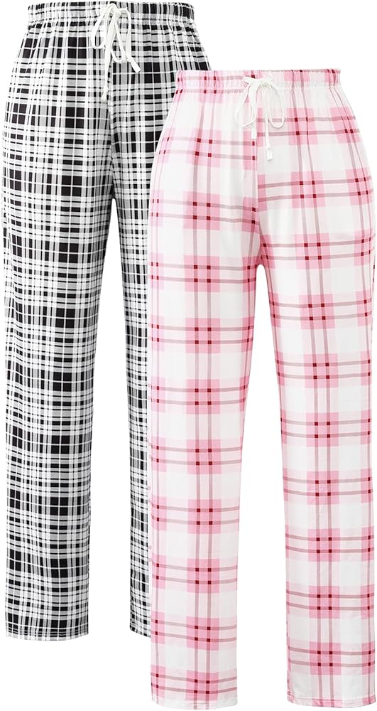 Rosyline Womens Plaid Pajama Pants Lounge Pants For Women Sleepwear Bottom