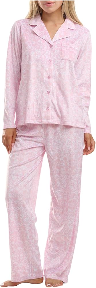 Karen Neuburger Women's Sleeve Girlfriend Long Pajama Set