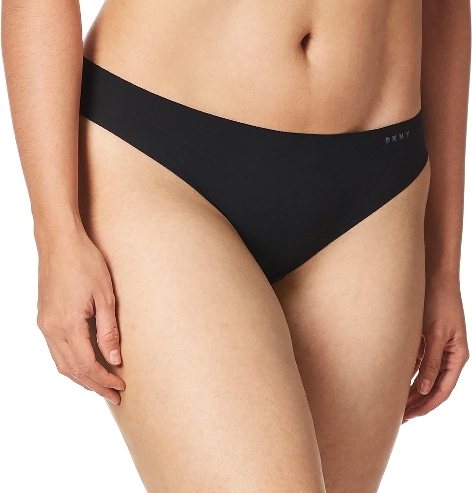 DKNY Women's Seamless Litewear Cut Anywhere Thong Panty