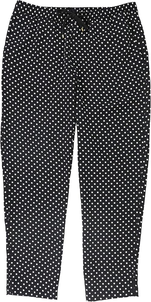 Ralph Lauren Womens Dot Casual Lounge Pants, Black, 10