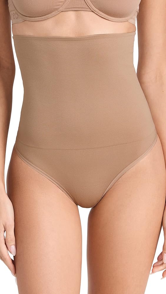 Yummie Women's Seamless Solutions High Waist Shaping Thong