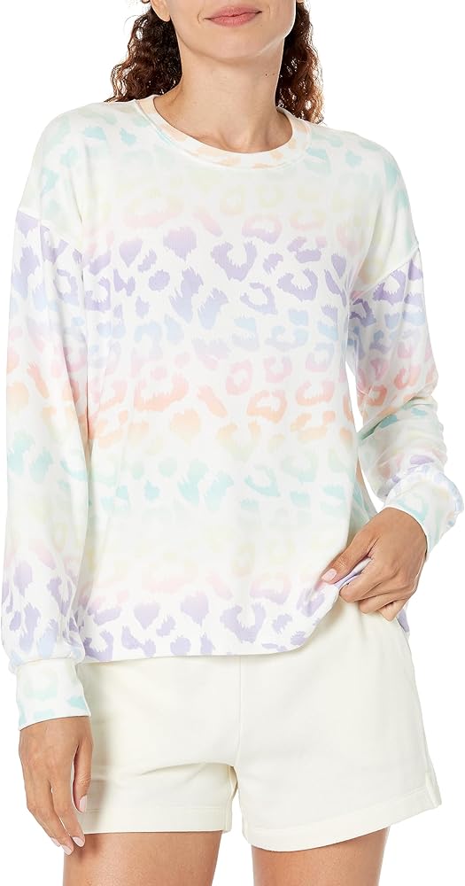 PJ Salvage Women's Loungewear Gradient Good Vibes Long Sleeve Top