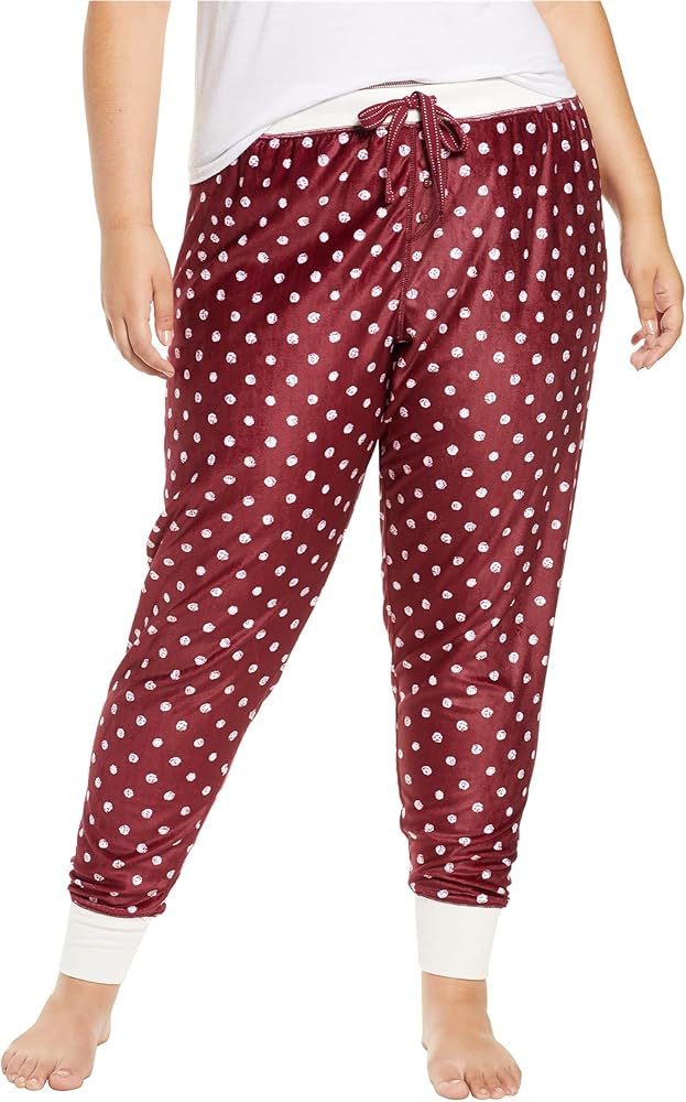 P.J. Salvage Womens Oh My Velor Pajama Jogger Pants