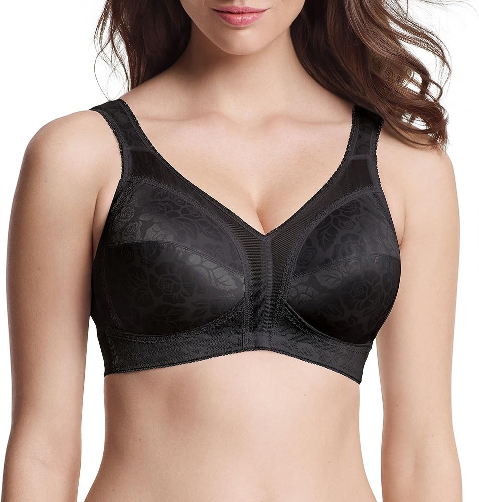 PLAYTEX 18 Hour Ultimate Shoulder Comfort Wireless Bra 4693-40 C, Black