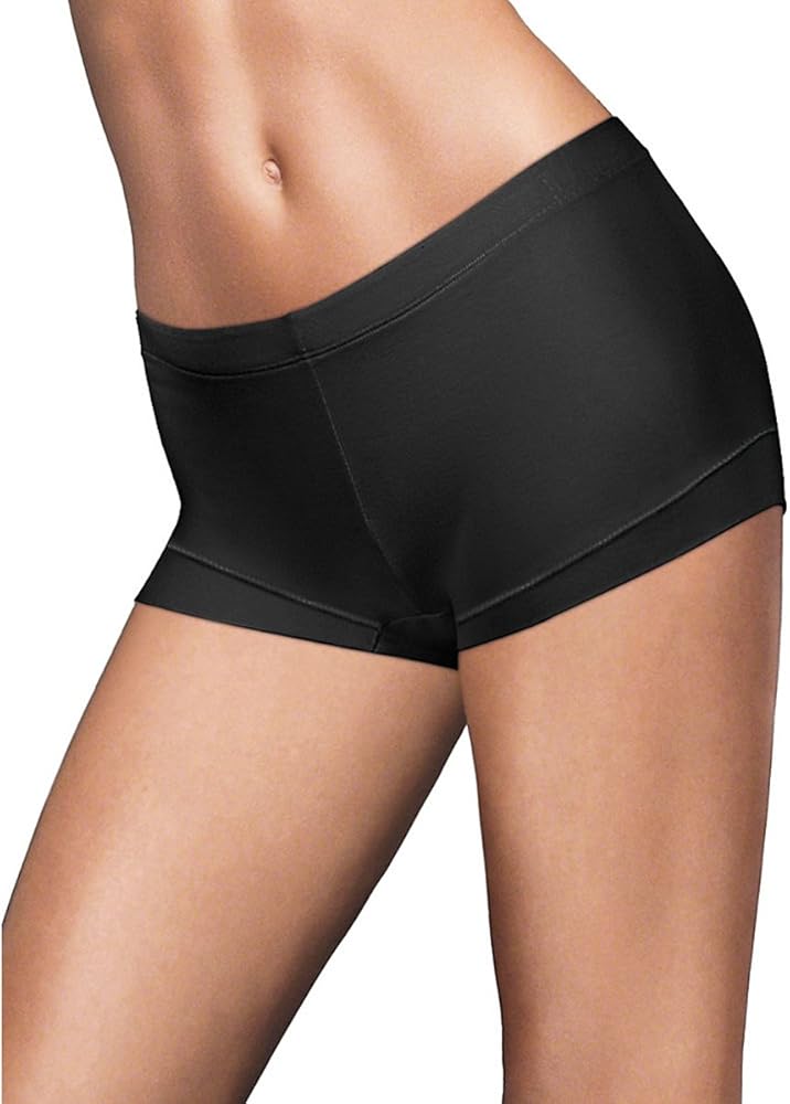 Maidenform Womens Dream Tailored Cotton Boyshort Black