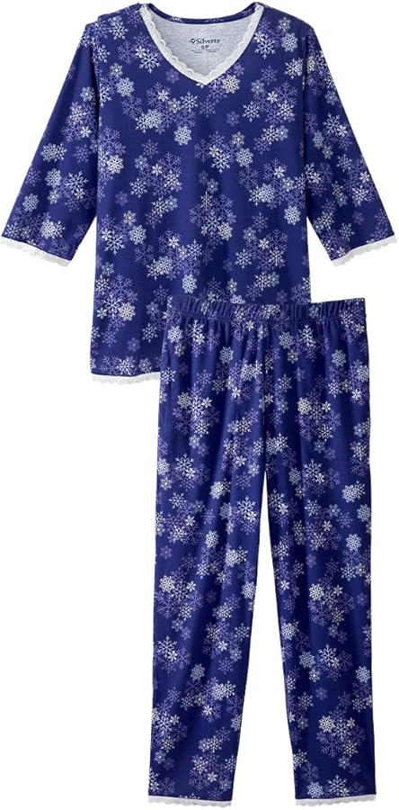 Women’s Open-Back Top & Pull-On Pant Adaptive Pajama Set