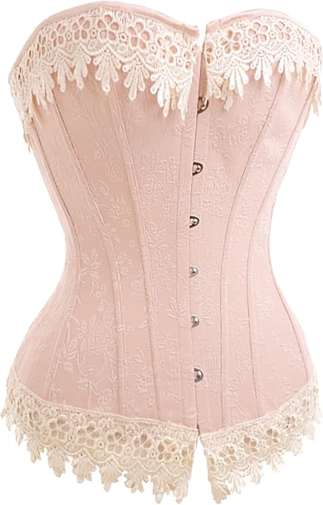 Alivila.Y Fashion Womens Sexy Vintage 1920s Renaissance Lace Trim Corset Bustier