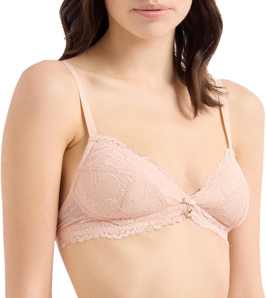 Emporio Armani Women's Eternal Lace Padded Triangle Bra