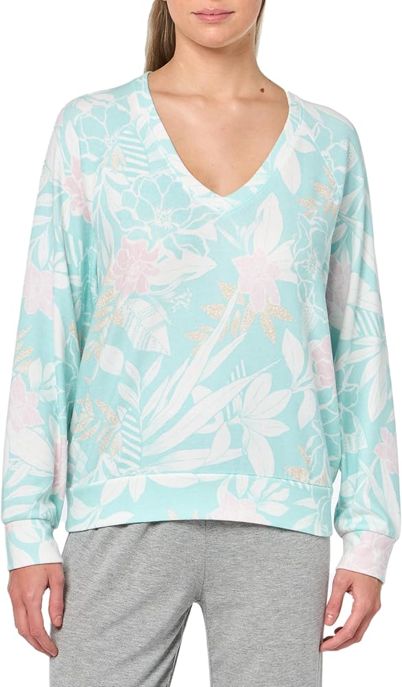 PJ Salvage Women's Loungewear Peachy Party Long Sleeve Top