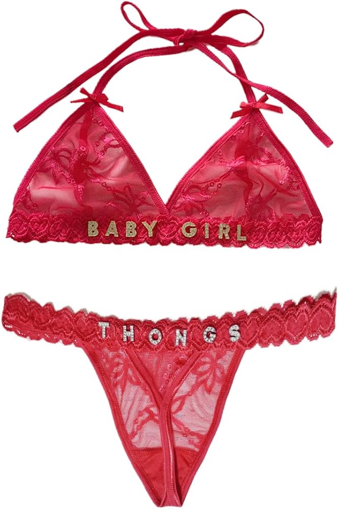 Lingerie with Name Sexy Custom Lingerie for Women Personalized Thongs with Names