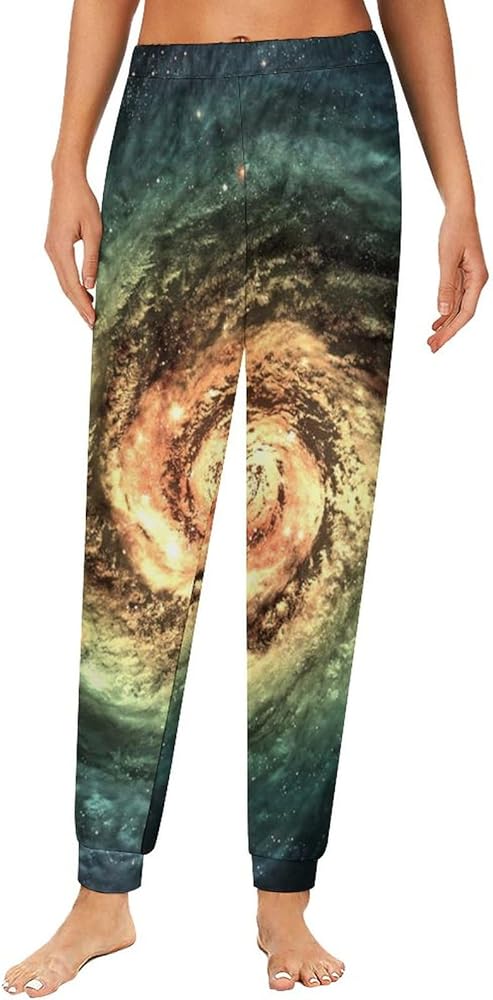 Beautiful Spiral Galaxy Women Pajama Pants Lounge Pajama Bottoms Soft Sleepwear Trousers Homewear