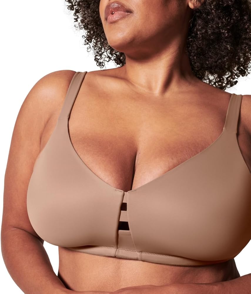 SPANX Low Profile Wireless Minimizer Bra - Minimize Breast Size by Up to 1 Inch - Breathable, Quick-Drying Fabric