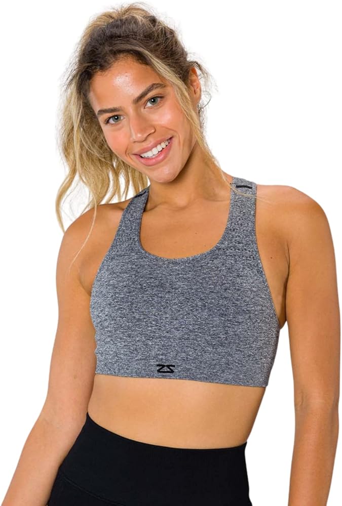 Zensah Seamless Sports Bra - Best Sports Bra for Running, Made in USA