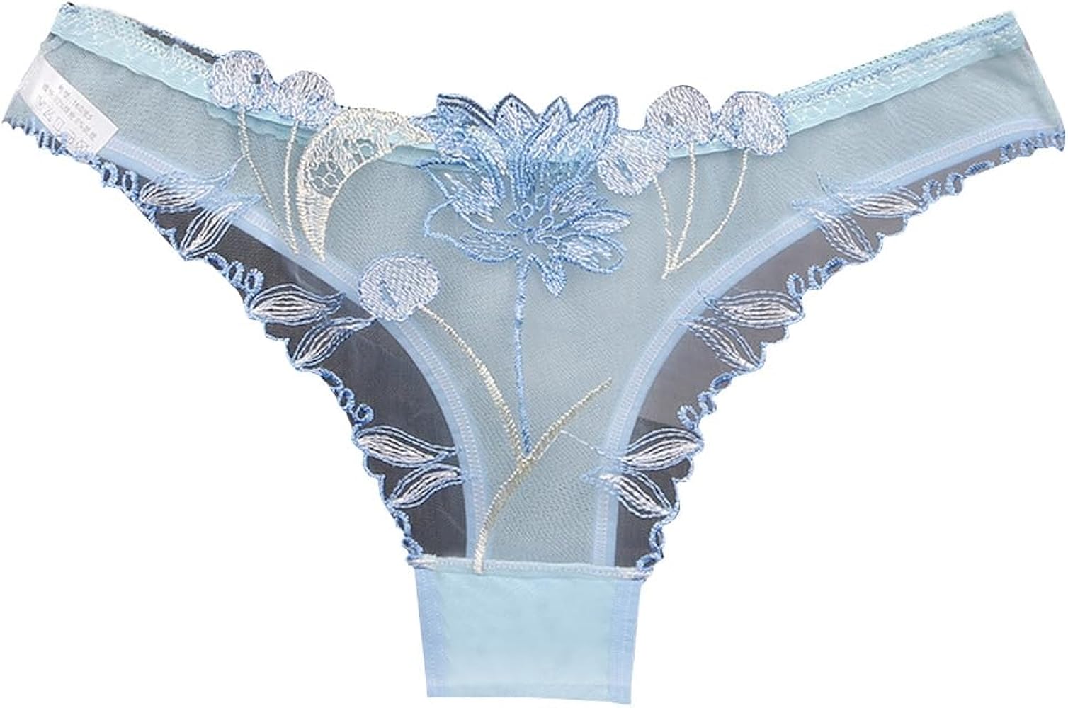 Womens Silk Satin transparent G-String Thong Panty Sexy Lace T-Back Underwear