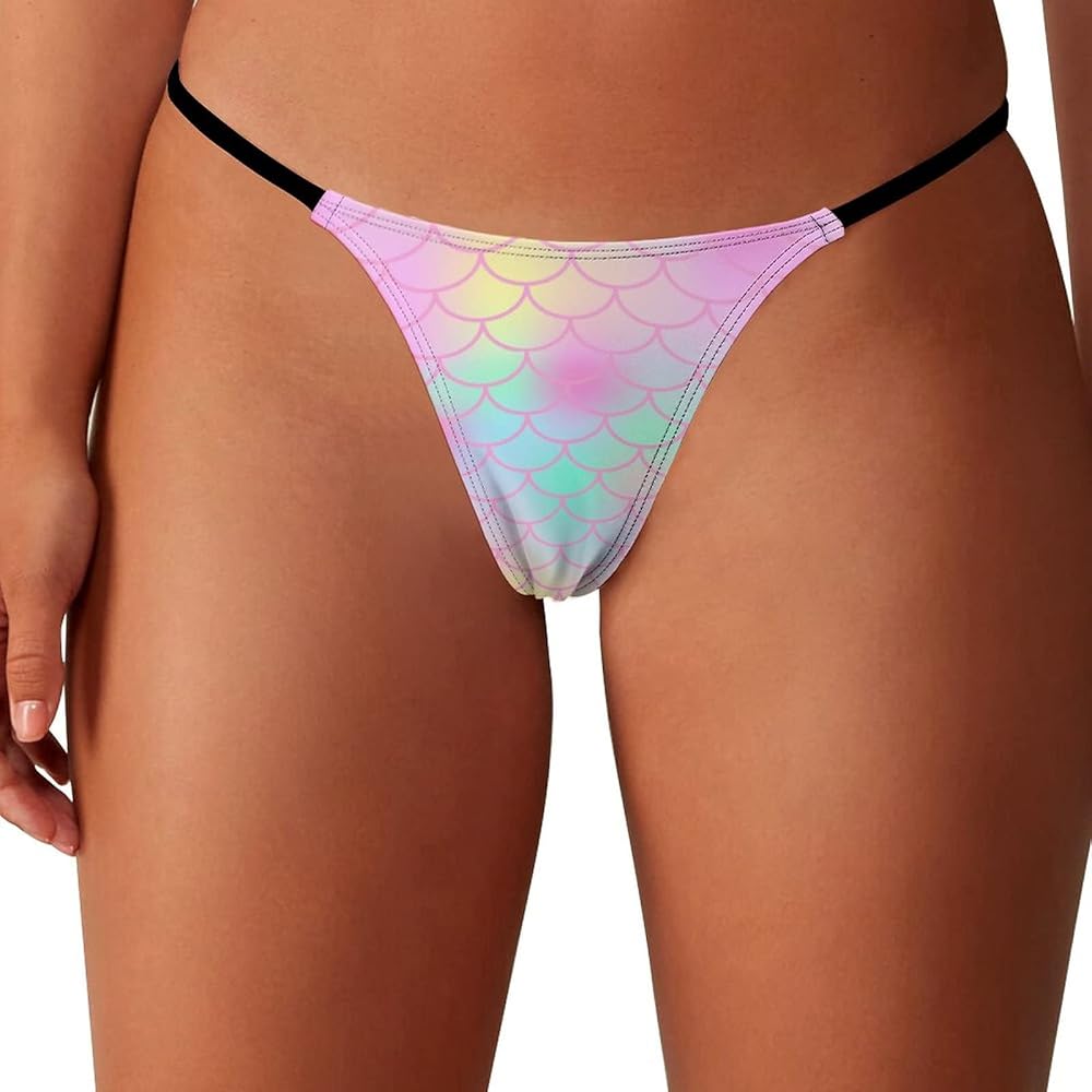 Women's Thong G-string T-back Thong Underwear Low Rise Panties Soft Fabric S to Plus Size