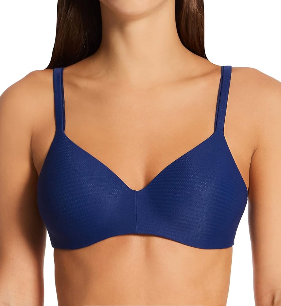 Hanes Ultimate Women's Wireless Moisture-Wicking T-Shirt Bra, Wirefree Convertible T-Shirt Bra