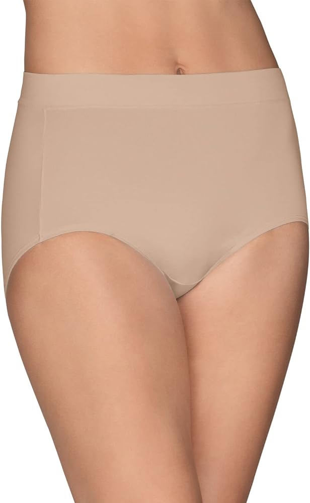 Vanity Fair Womens Beyond Comfort Brief Panty, 7, Damask Neutral