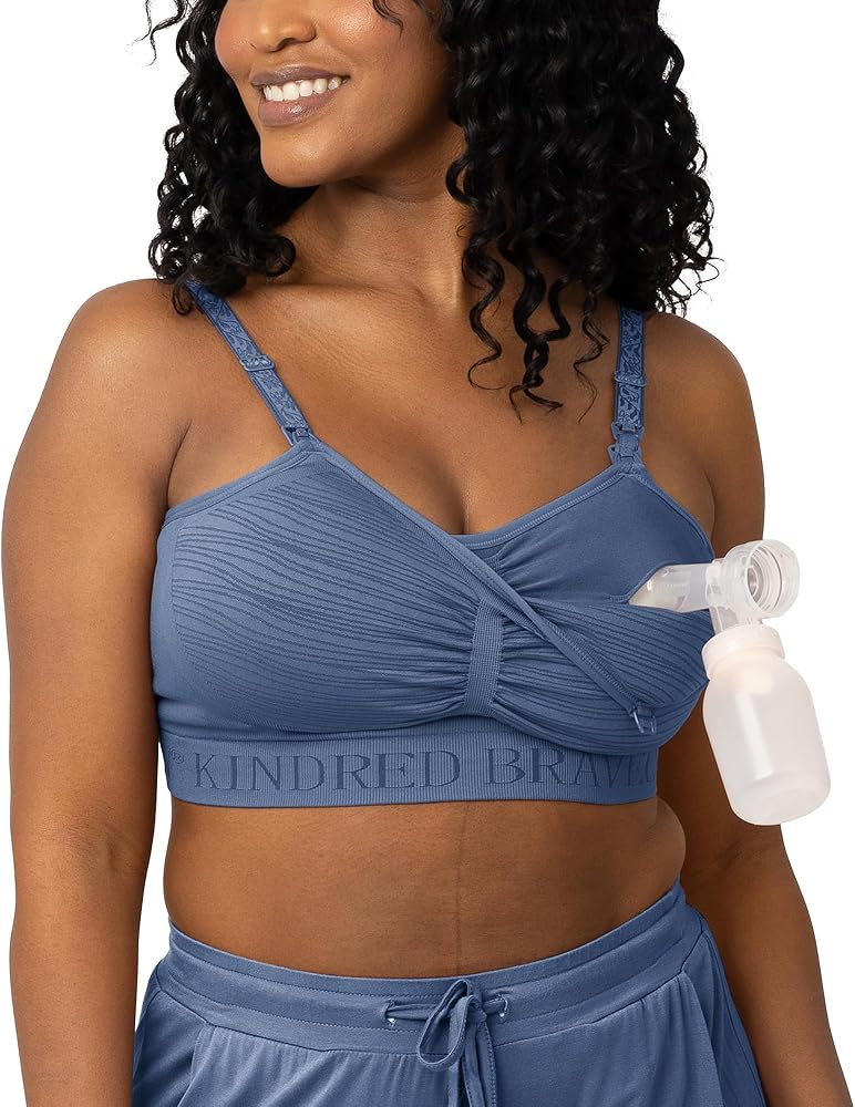 Kindred Bravely Sublime Pumping Bra Hands Free | Nursing and Pumping Bra in One | Wearable Breast Pump Bra