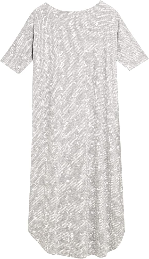 Marks & Spencer Women's Viscose Star Print Long Nightdress